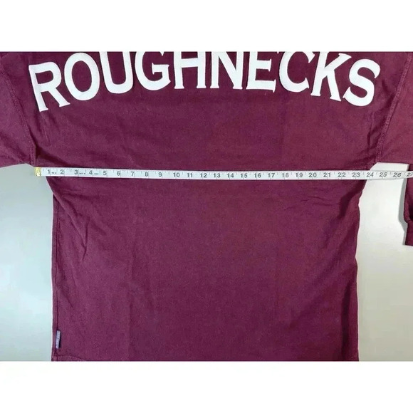Spirit Jersey Roughnecks V Neck Shirt Size M Texas Southern Red Oversized Preppy - Picture 3 of 10